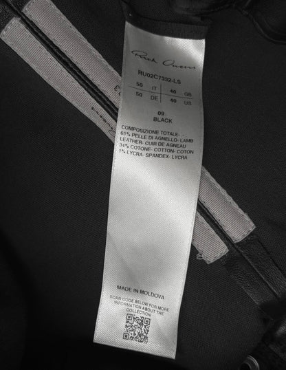 Rick Owens AW23 "LUXOR" Gary Lamb Leather Skinny Pants