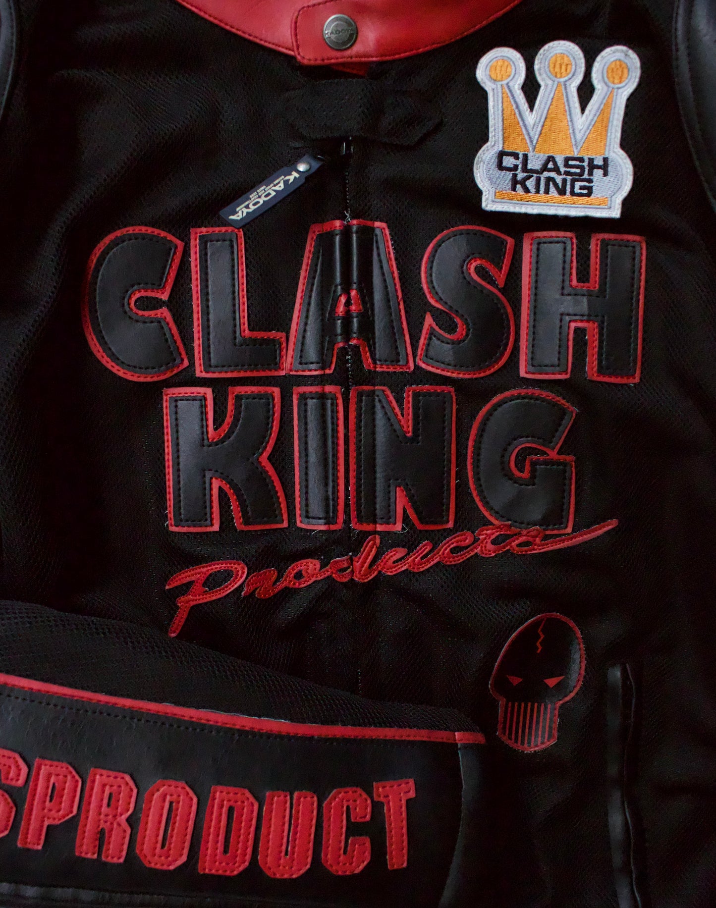 Kadoya K’s Leather Early 00s “Clash King” Mesh Motorcycle Jacket