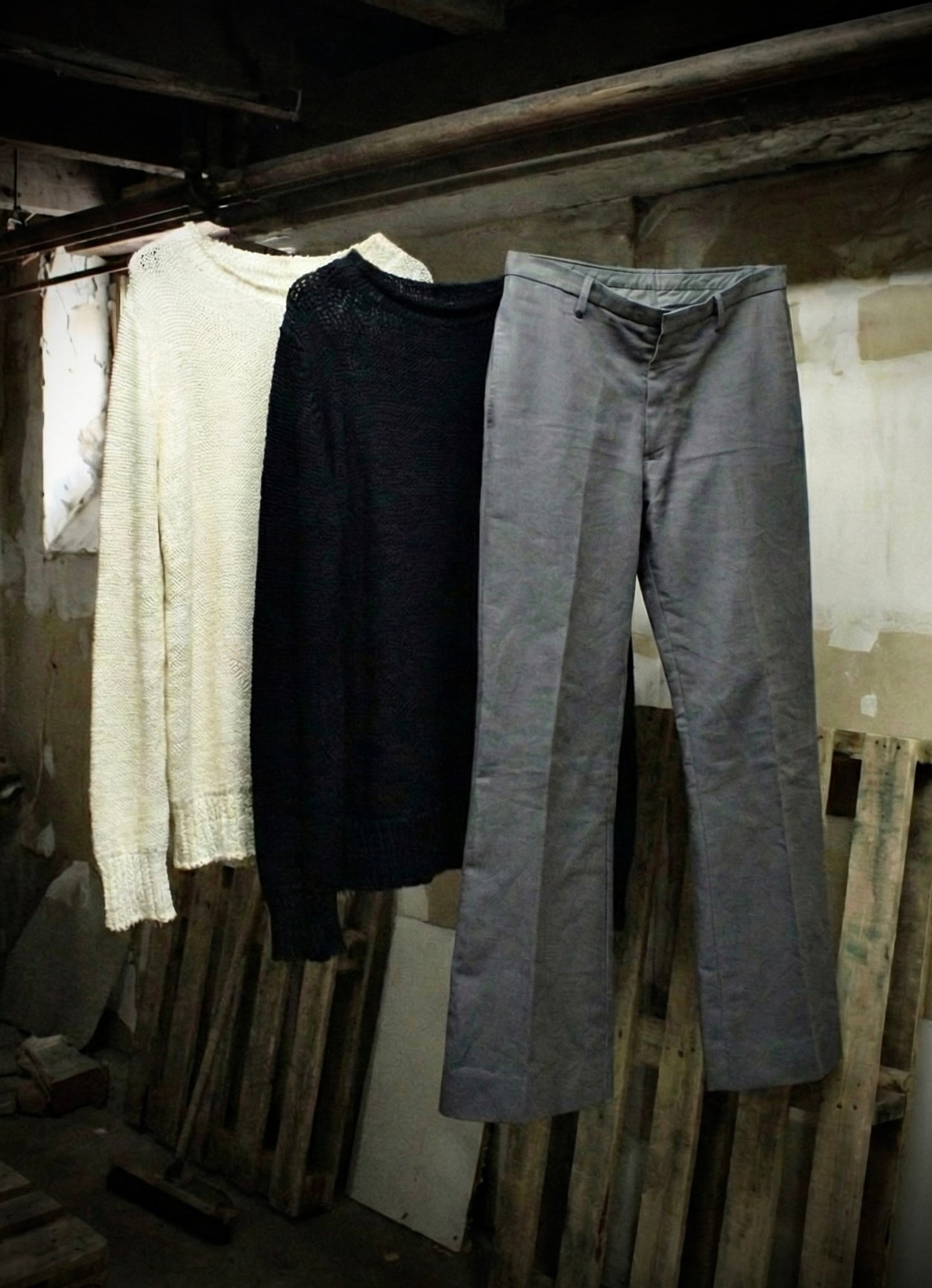 Carol Christian Poell ‘KM/2629-IN PENTASIR/1’ Seamless Round Neck Wool Knitted Sweater