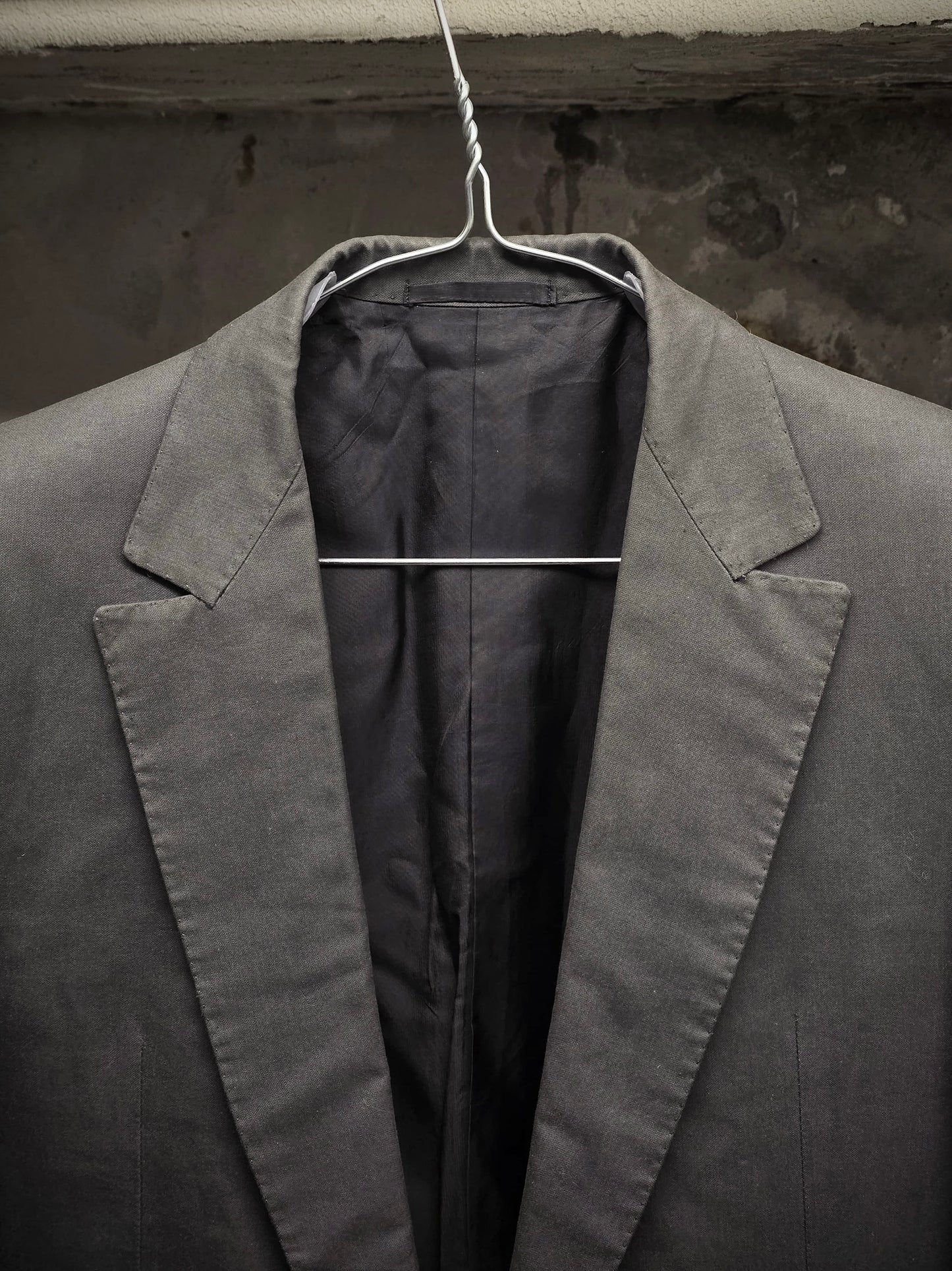 Carol Christian Poell SS00 Charcoal Grey Open-front Long Blazer
