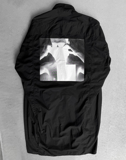 Julius_7 SS19 “BEELZEBUB;” Oversized Graphic Button-up Shirt