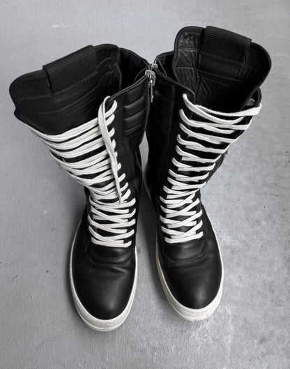 Rick Owens AW21 “GETHSEMANE” Calfskin Leather Cargobasket Sneakers
