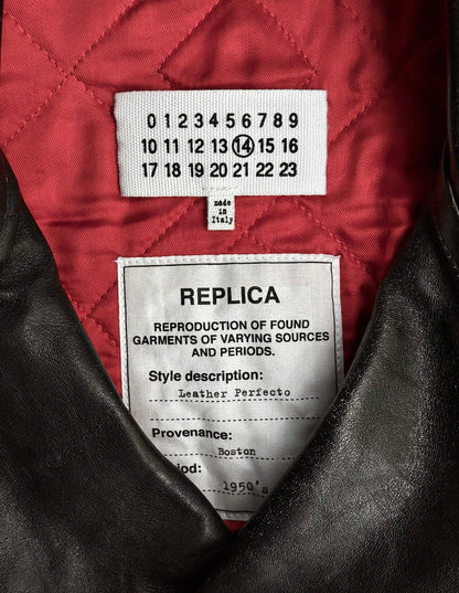 Maison Martin Margiela SS15 Replica ‘1950s Boston’ Leather Perfecto Biker Jacket