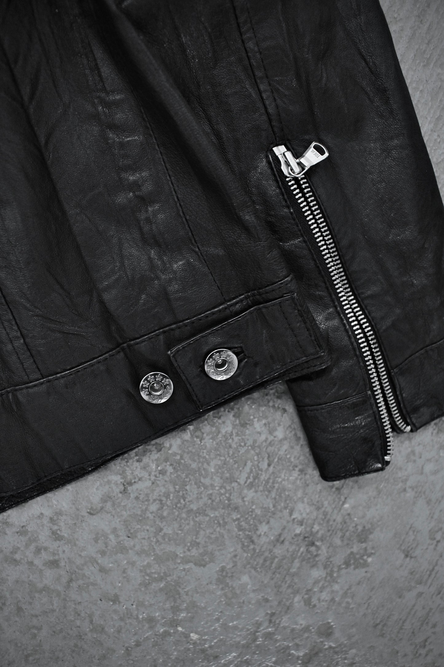 Jackrose Early 00s Pigskin Leather Rider Jacket detail | DRIEW GARMENTS