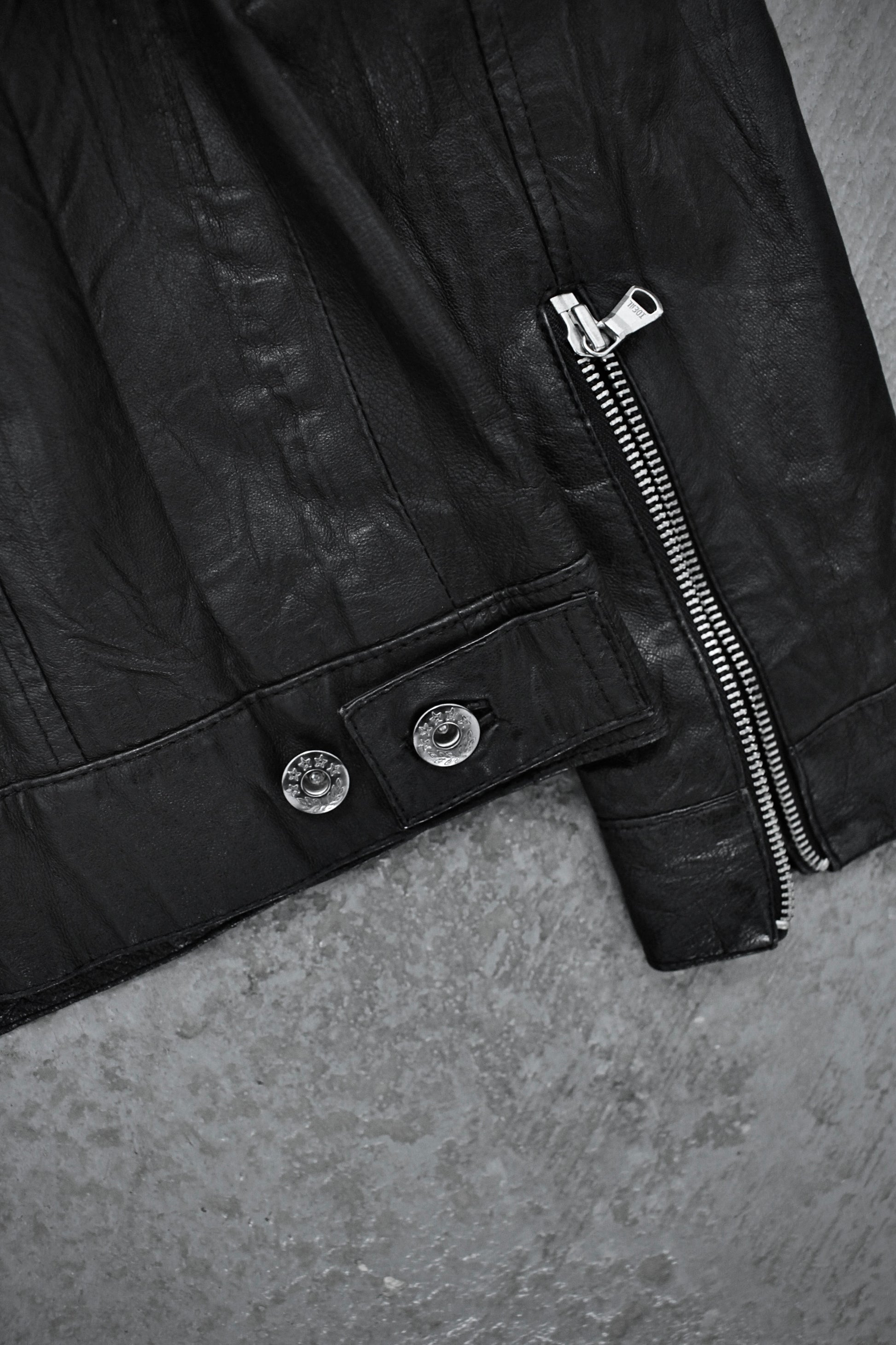 Jackrose Early 00s Pigskin Leather Rider Jacket detail | DRIEW GARMENTS