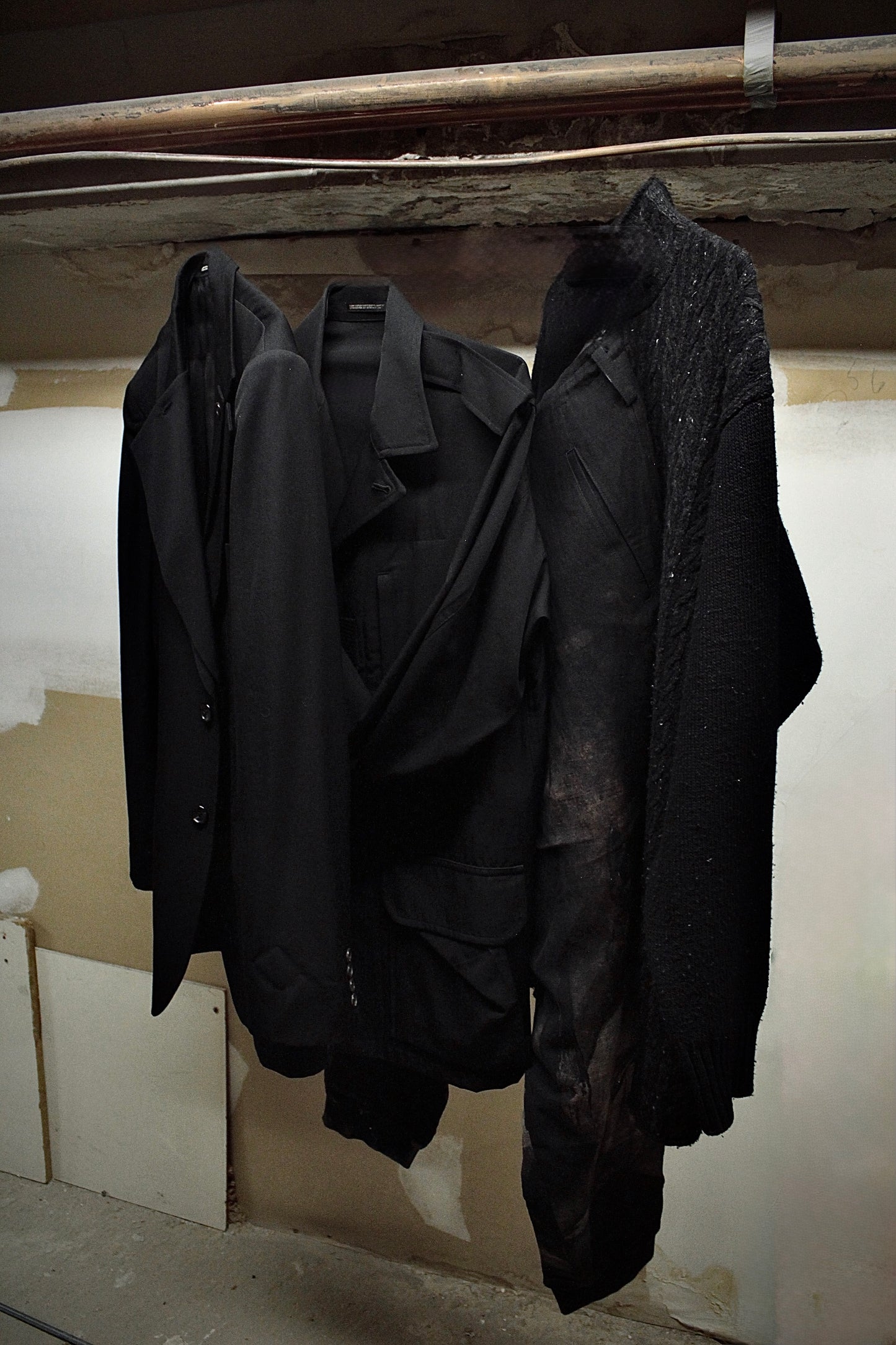 Yohji Yamamoto POUR HOMME SS24 "The Nightmare" Renaissance Print Linen Pants detail | DRIEW GARMENTS