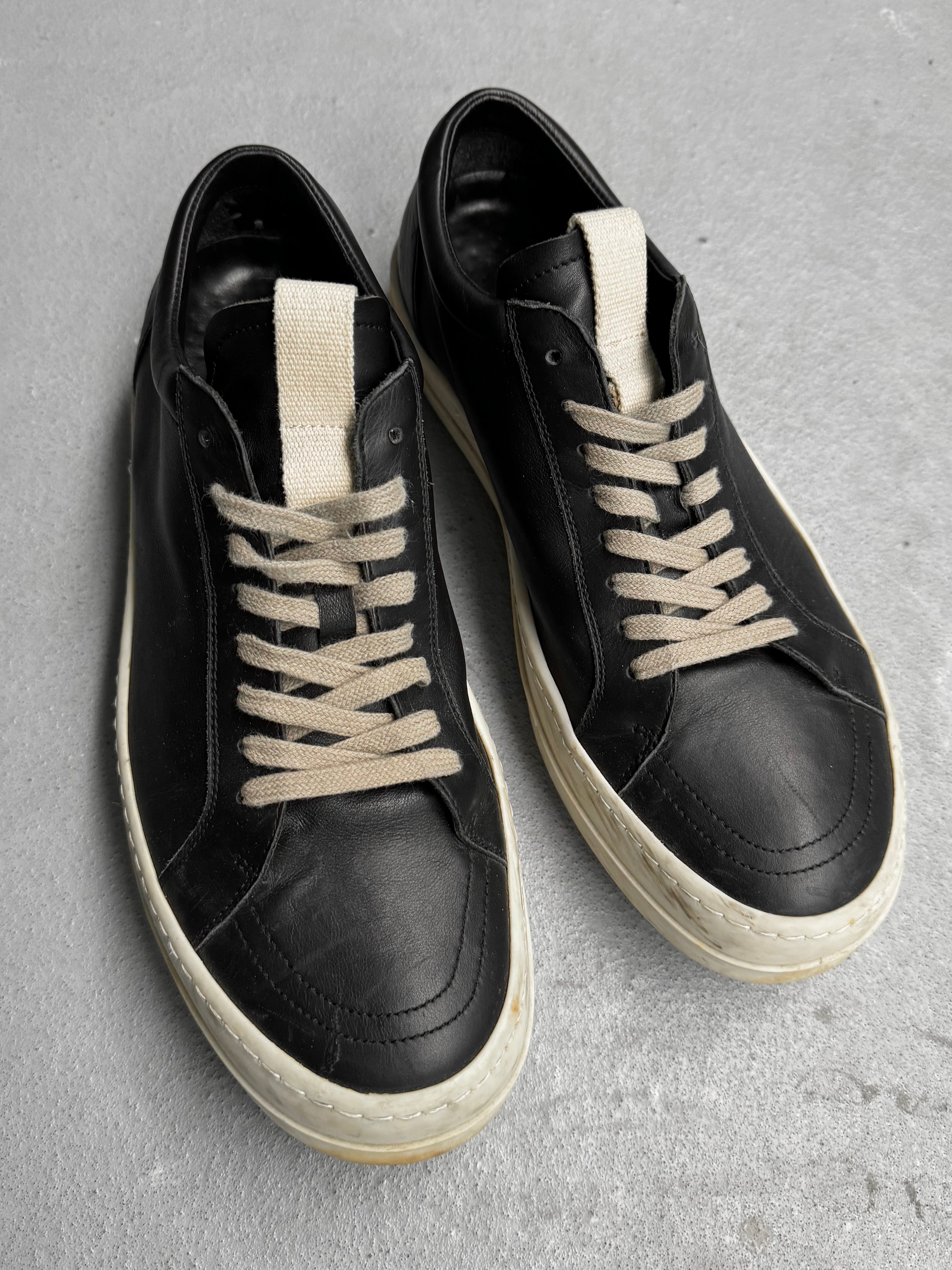 Rick Owens AW20 Vintage Low Leather Sneakers | DRIEW