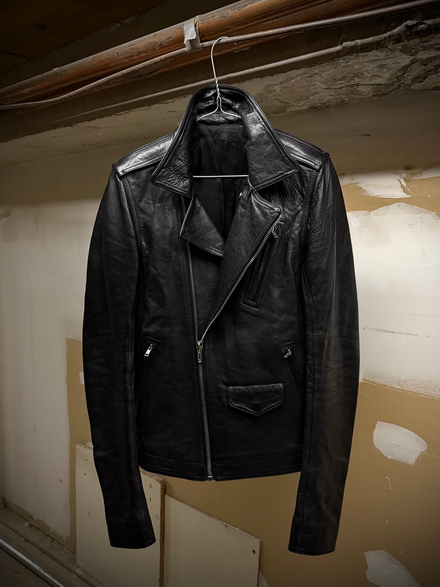 Rick Owens SS17 "WALRUS" Stooges Calf Leather Rider Jacket | Archive Fashion Toronto