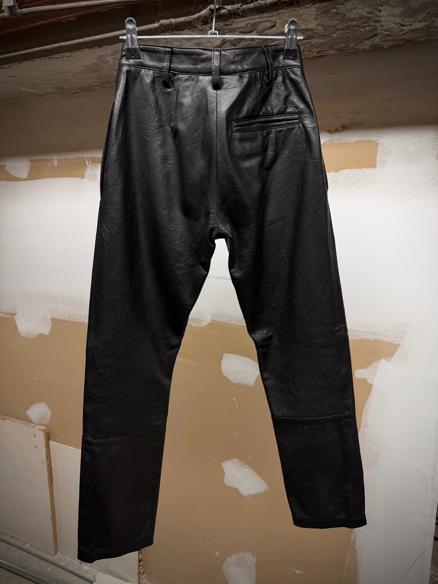 Ann Demeulemeester Early 00s Lambskin Leather Skinny Pants