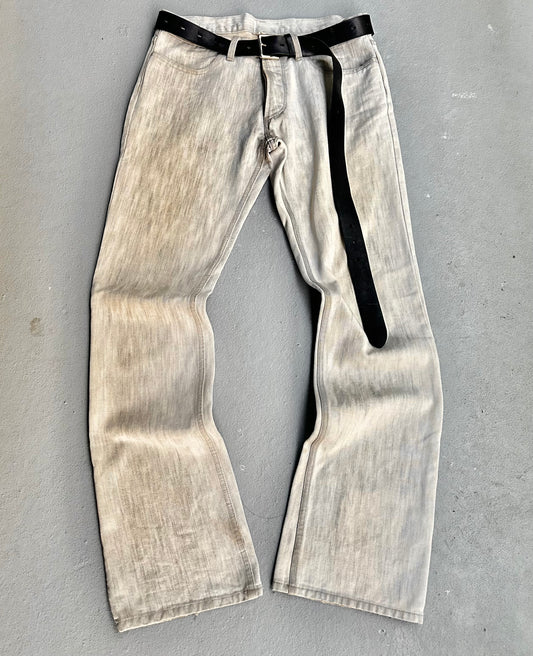 RipVanWinkle Early 00s Bleached Bootcut Denim