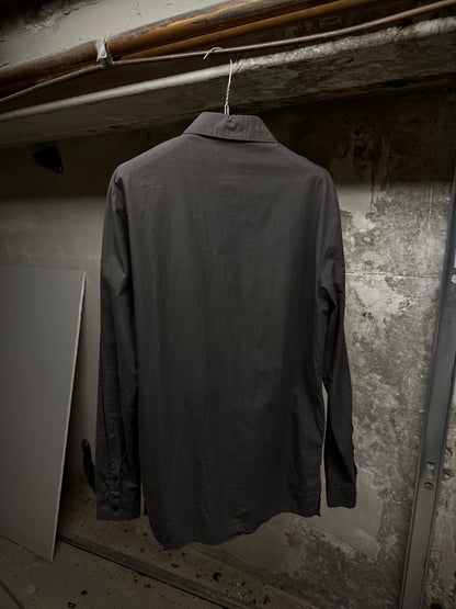 SILENT by DAMIR DOMA 2010s Olive Grey Classic Button-up Shirt