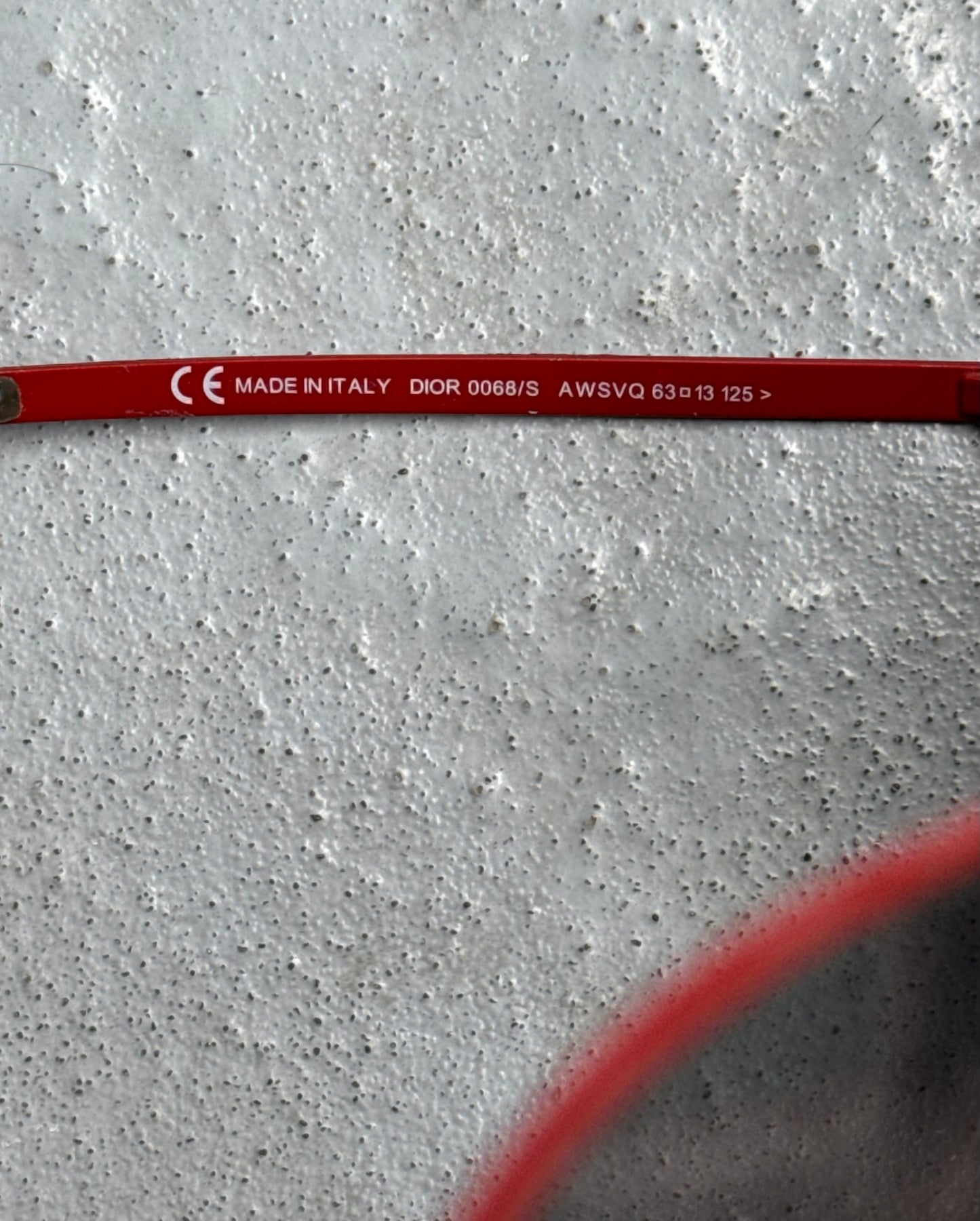 Dior Homme Early 00s Red Aviator Sunglasses
