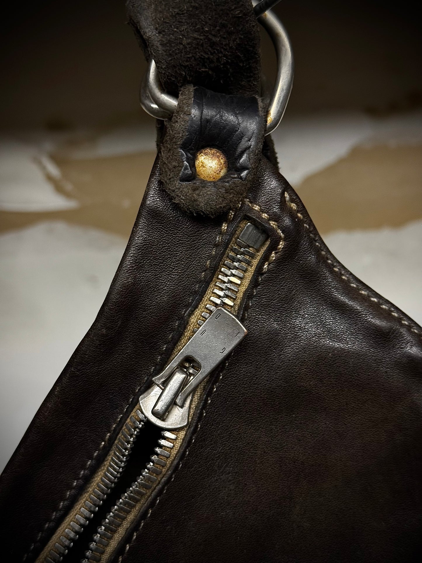 GUIDI ‘Q10M’ Brown Full-grain Horse Leather Shoulder Bag