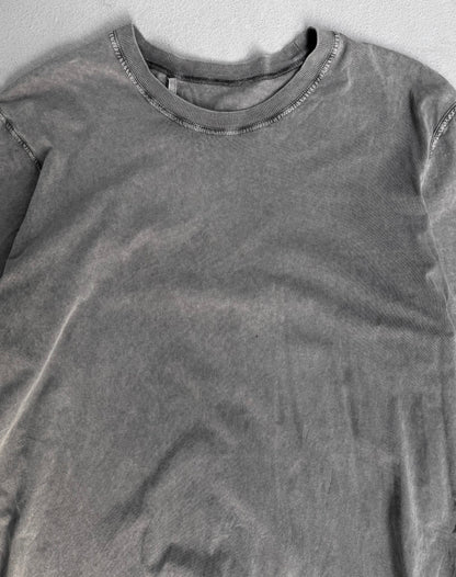 11 by Boris Bidjan Saberi SS23 Cold-dye ‘TS-5’ Acid Grey T-shirt