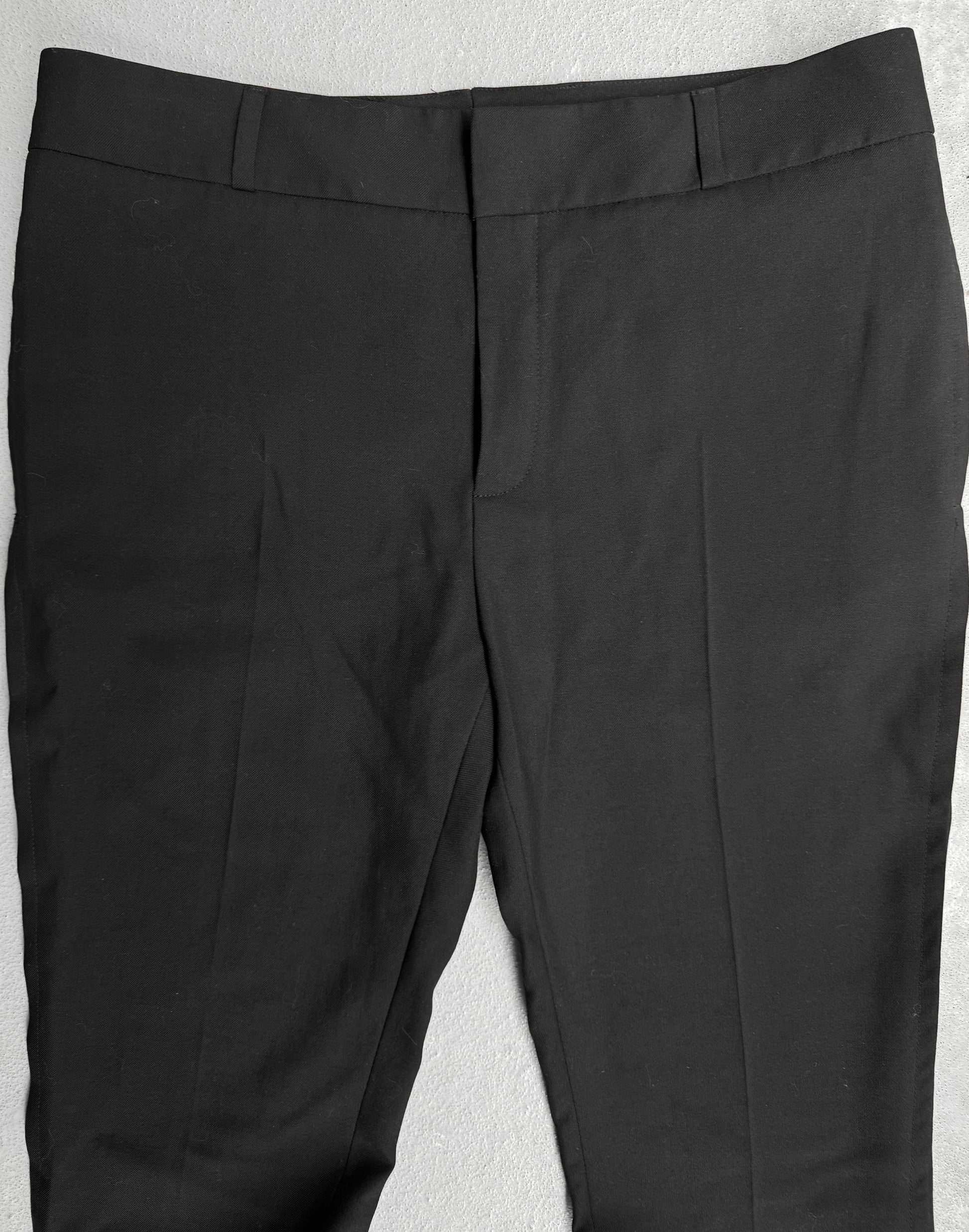 Saint Laurent SS17 Black Wool Skinny Dress Pants Saint Laurent SS17 Black Wool Skinny Dress Pants
