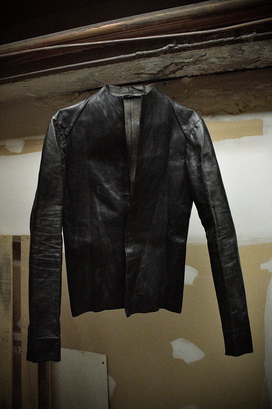 Carpe Diem LINEA Early 00s Unlined Cow Leather Jacket