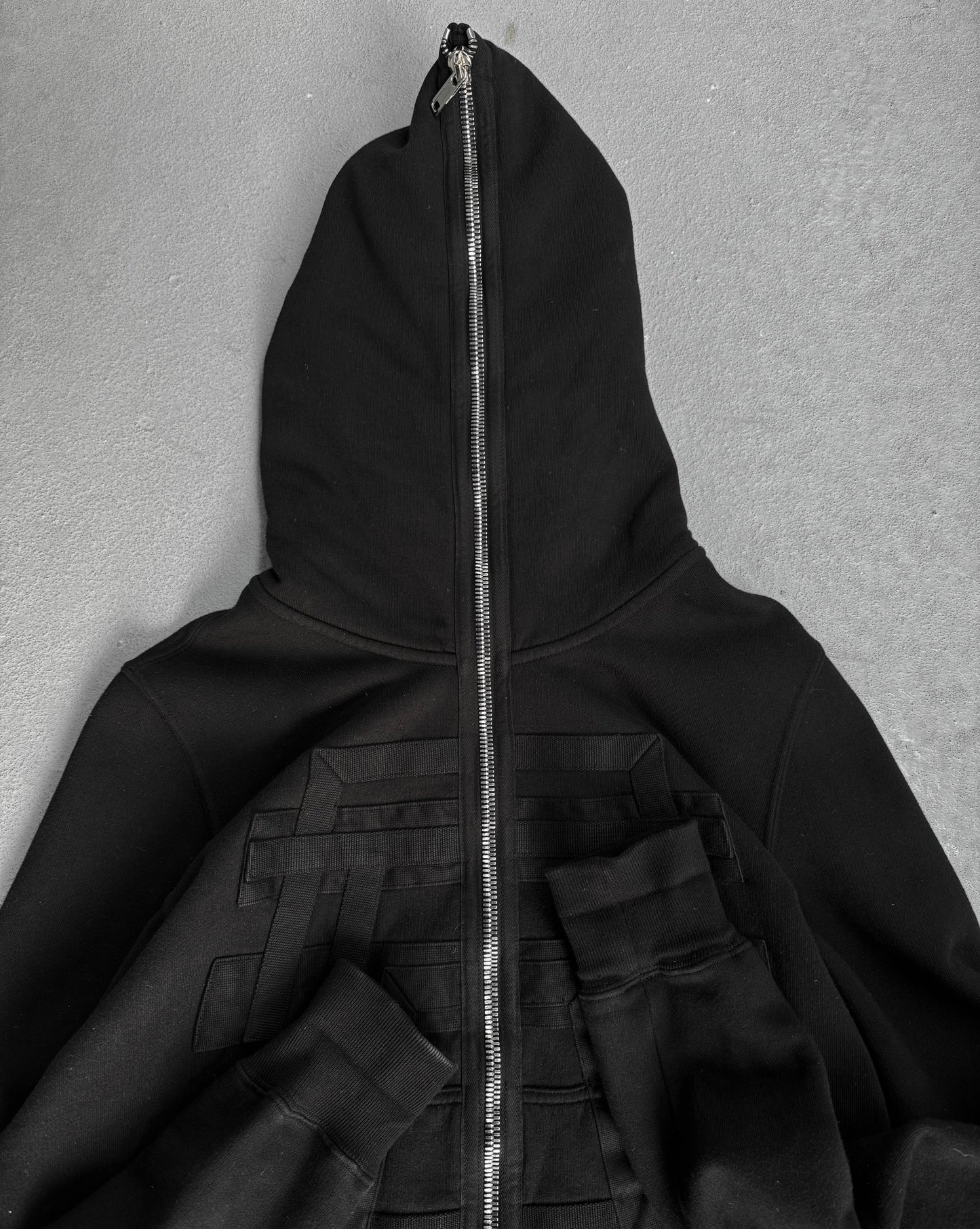 Rick Owens DRKSHDW SS20 “TECTUALT” Pyramid Fleece Gimp Hoodie