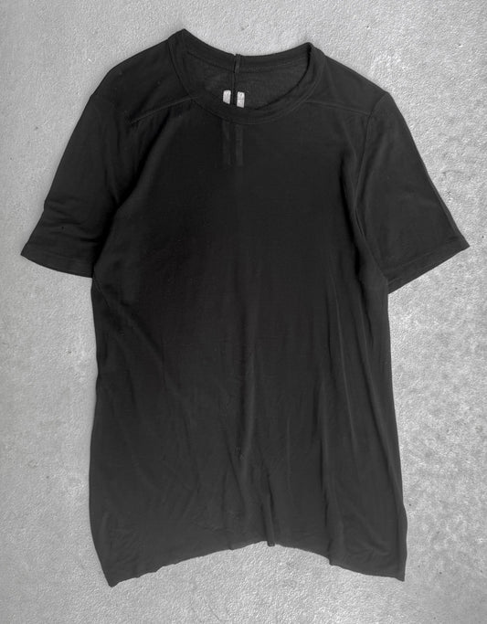 Rick Owens AW17 "GLITTER" Asymmetric Unfinished Hem Level T-shirt