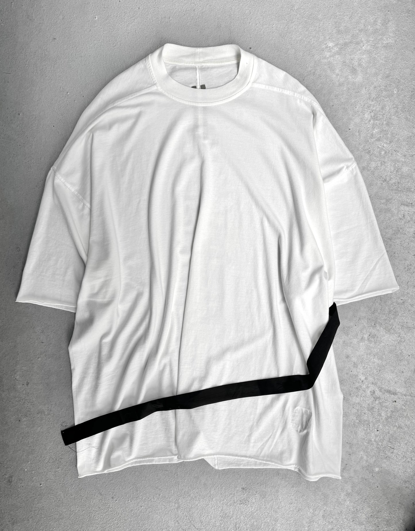 Rick Owens DRKSHDW SS24 "LIDO" MILK Oversized Tommy T-shirt