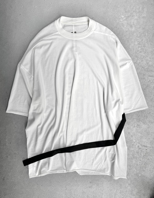 Rick Owens DRKSHDW SS24 "LIDO" MILK Oversized Tommy T-shirt