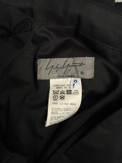 Yohji Yamamoto POUR HOMME AW18 Pleated Drop-crotch Balloon Crop Pants