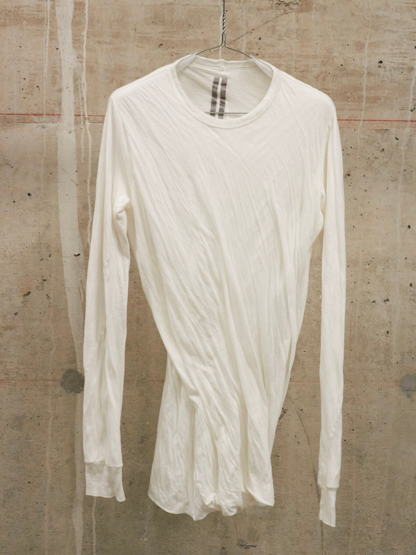 Rick Owens SS18 "DIRT" MILK Double Layered Long Sleeves