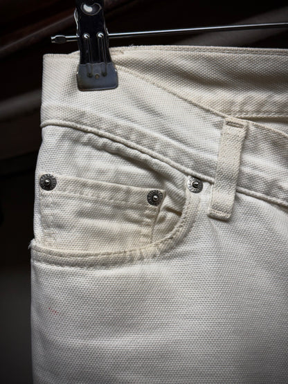 Helmut Lang 1999 Ivory Cotton Cargo Denim