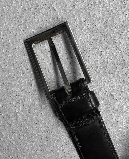 DIOR HOMME by Kris Van Assche Ealry 00's Black Leather Belt