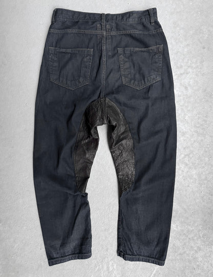 Rick Owens DRKSHDW AW11 “LIMO” Leather Insert Panel Denim
