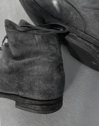 A DICIANNOVEVENTITRE (A1923) Reverse Horse Leather '06' Ankle Boots