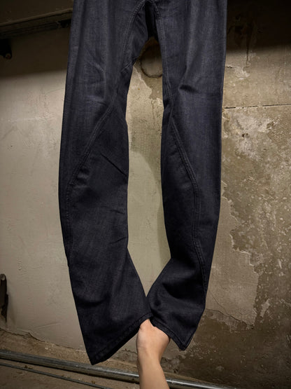 DEVOA 2010s Indigo Chain Seam J-Cut Selvedge Denim detail | DRIEW GARMENTS