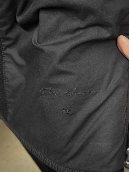 Rick Owens AW15 "SPHINX" Mollino Asymmetrical Front Zip Heavy Wool Coat