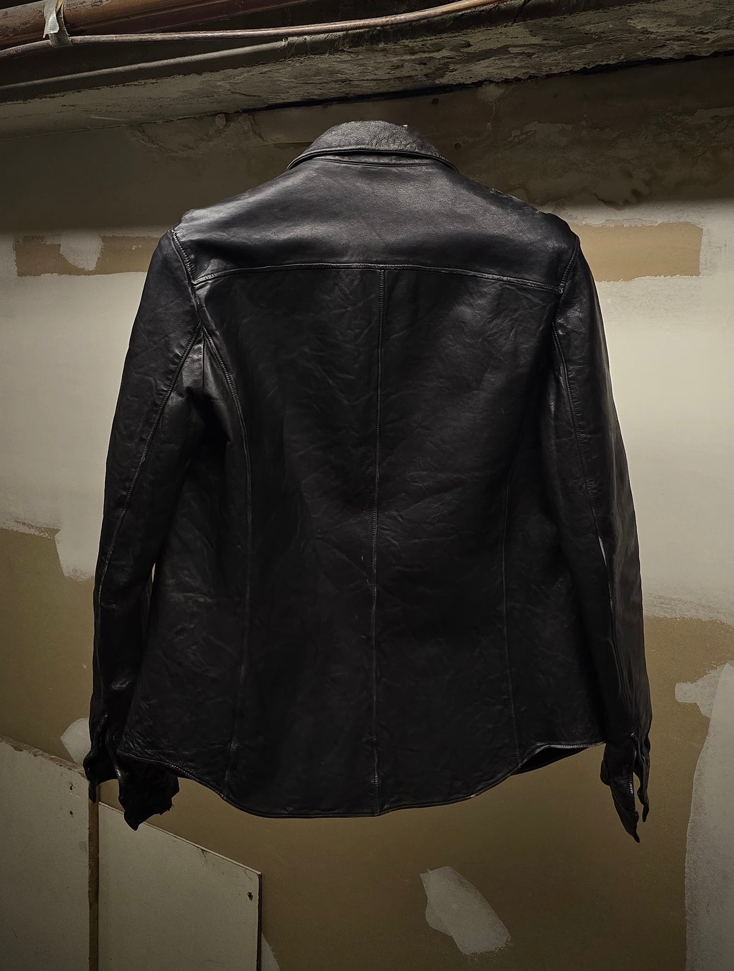 Carpe Diem AW02 "The Last Scene" Washable Cowhide Leather Shirt