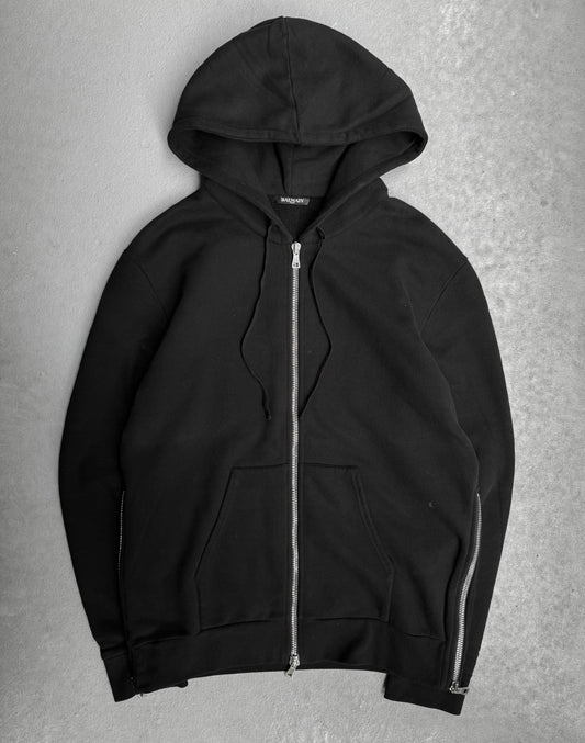 BALMAIN by Olivier Rousteing SS15 Side-Zip Layer Hoodie