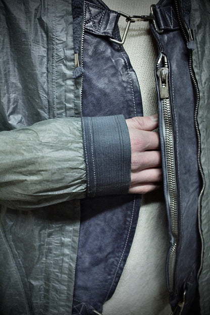 Carol Christian Poell 'VM/2423 ROOMS-PTC/29' Object-dyed Kangaroo Leather Parachute Vest Bag