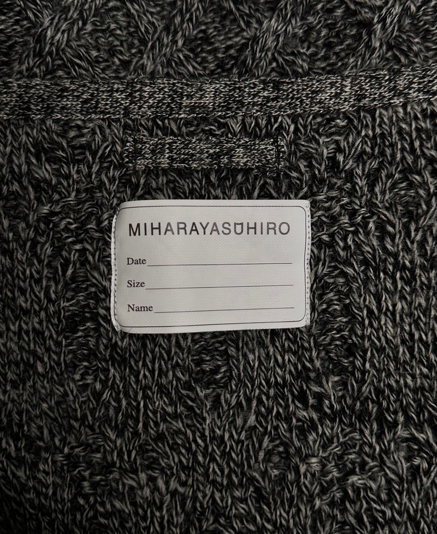 MiharaYasuhiro AW05 Hybrid Velour Switch Wool Sweater