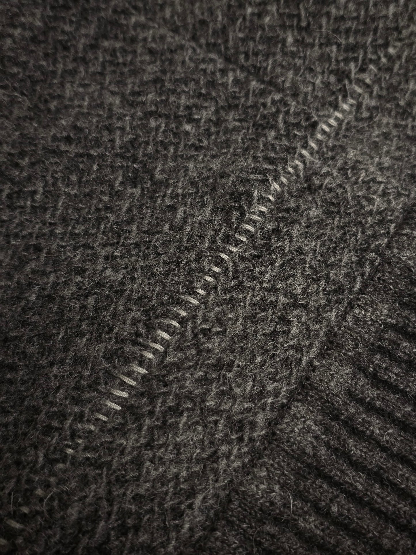 Taichi Murakami AW16-17 Grey Wool Ramie Knit Sweater