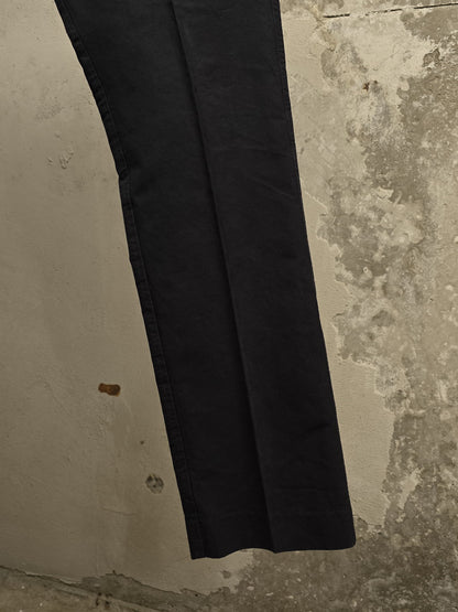 Carol Christian Poell SS06 'PM/2104 RIGHT/10' Yellow Overlock Stitch Classic Trousers detail | DRIEW GARMENTS