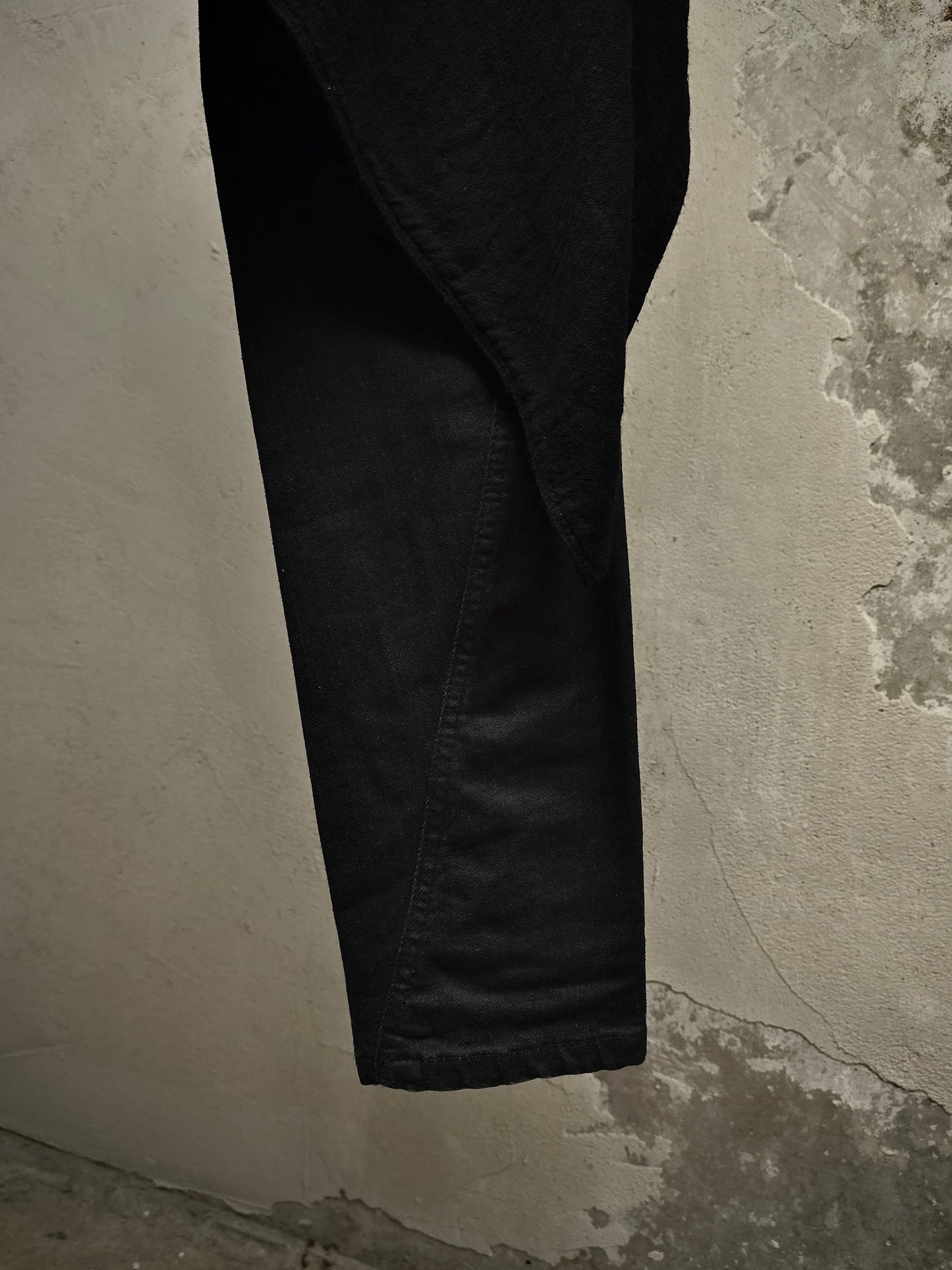 Gareth Pugh AW10-11 Back Skirt Layered Waxed Skinny Denim