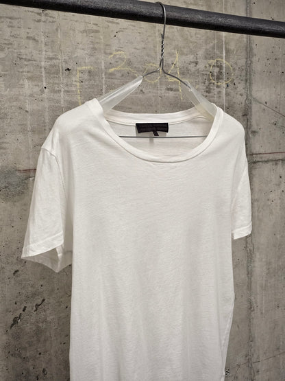 VERONIQUE BRANQUINHO Early 00s White Crewneck Boxy T-Shirt