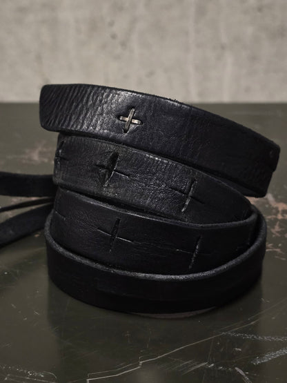 m.a+ 'EY2C GR 3.0' Y-Buckle Medium Cow Leather Belt