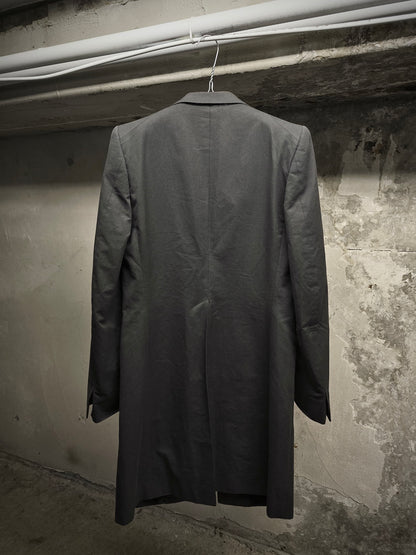 Carol Christian Poell SS00 Charcoal Grey Open-front Long Blazer