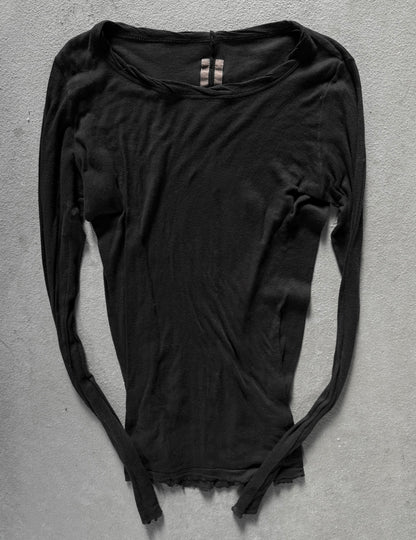 Rick Owens SS13 "ISLAND" BLACK Sheer Long-sleeves | Archive Fashion Toronto