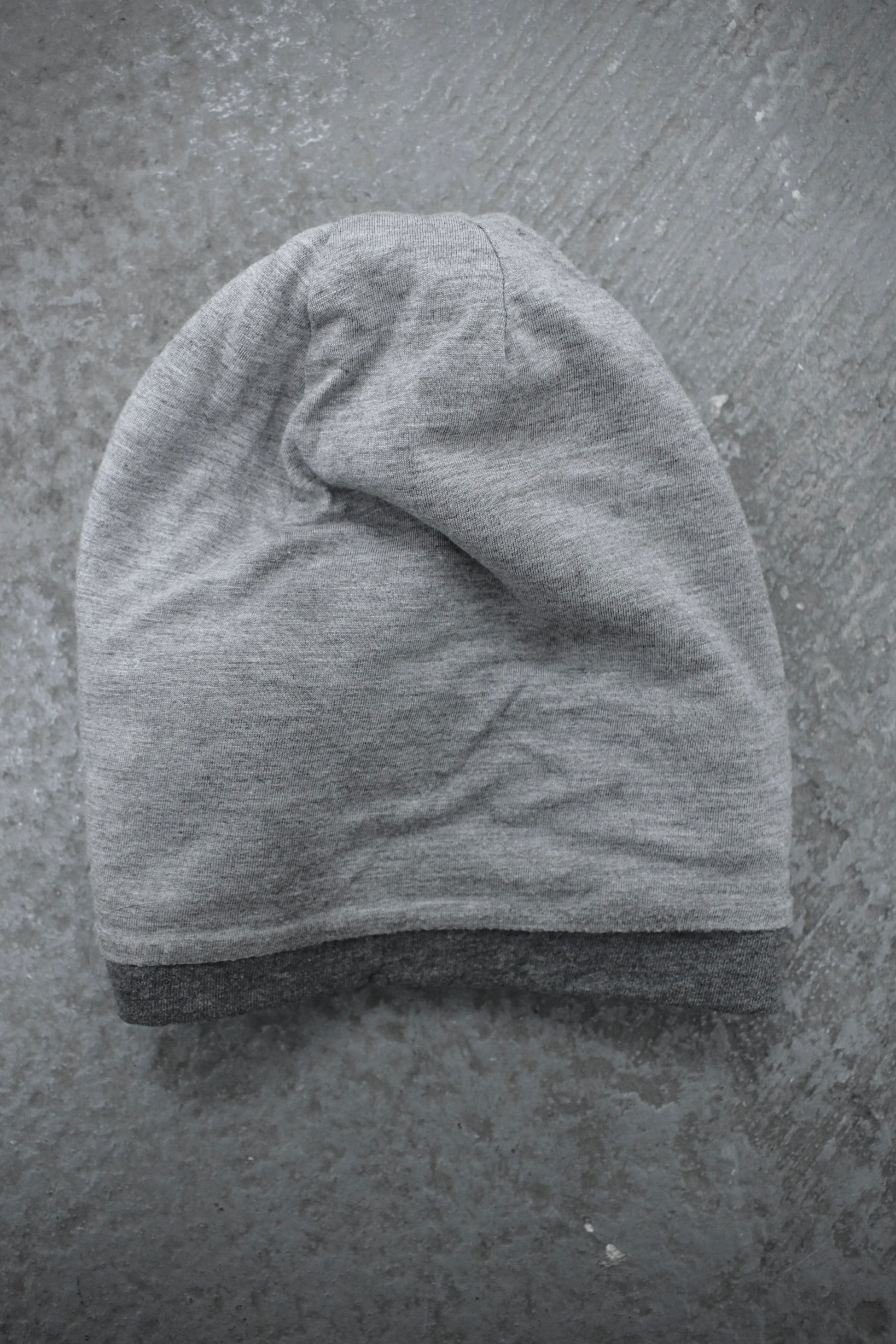 14thAddiction Early 00s Grey Layered Metal Piecing Beanie detail | DRIEW GARMENTS
