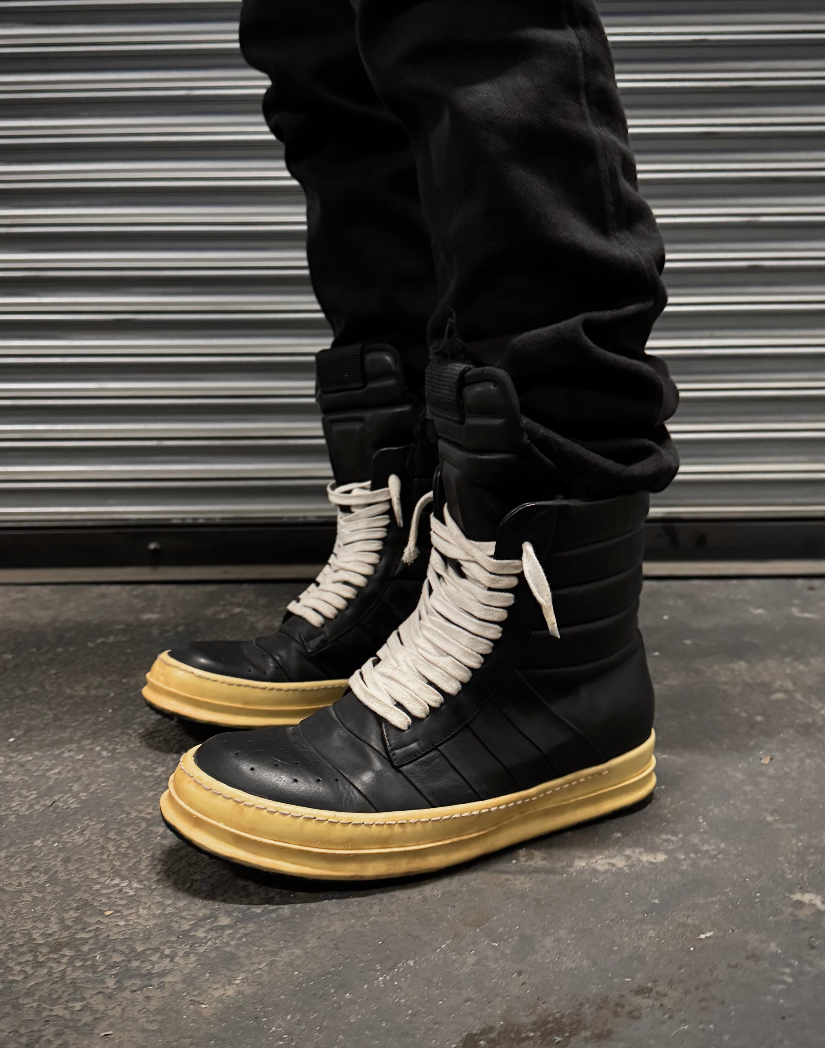 09aw crust期 rick owens Rick Owens AW09 “CRUST” Dunk Leather Sneakers – DRIEW