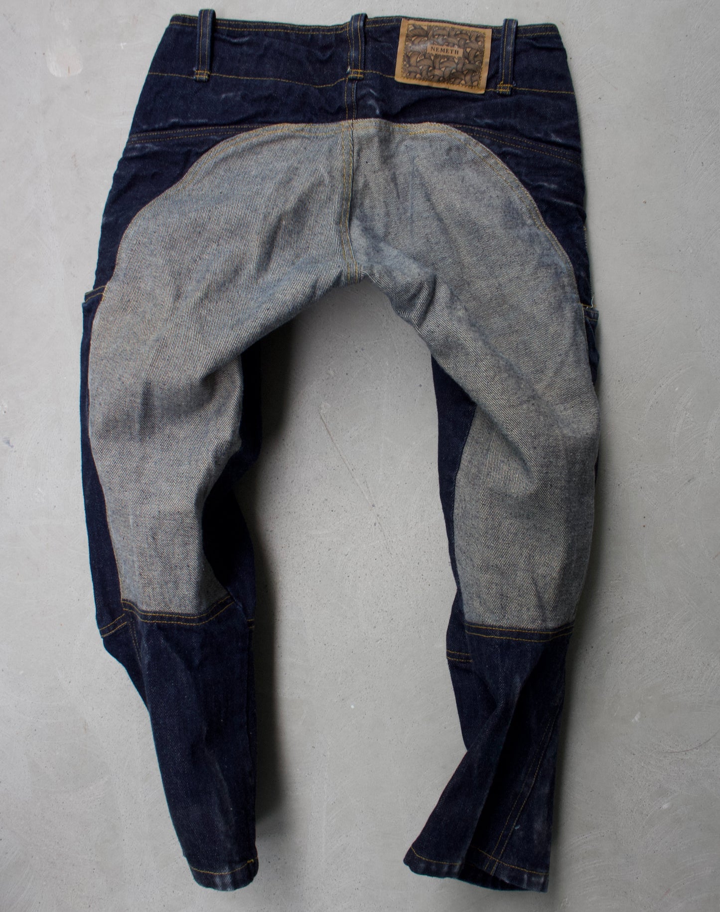 Christopher Nemeth Early 00s Reconstructed 3D Cropped Pants