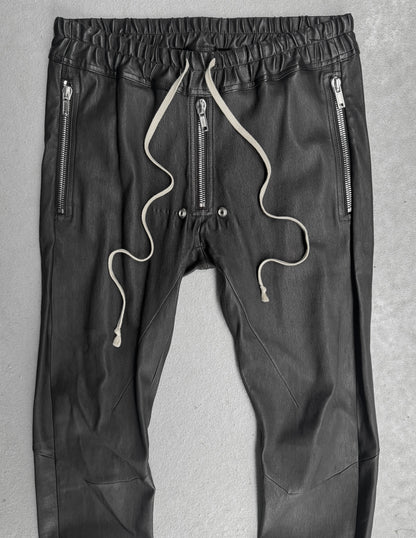 Rick Owens AW23 "LUXOR" Gary Lamb Leather Skinny Pants