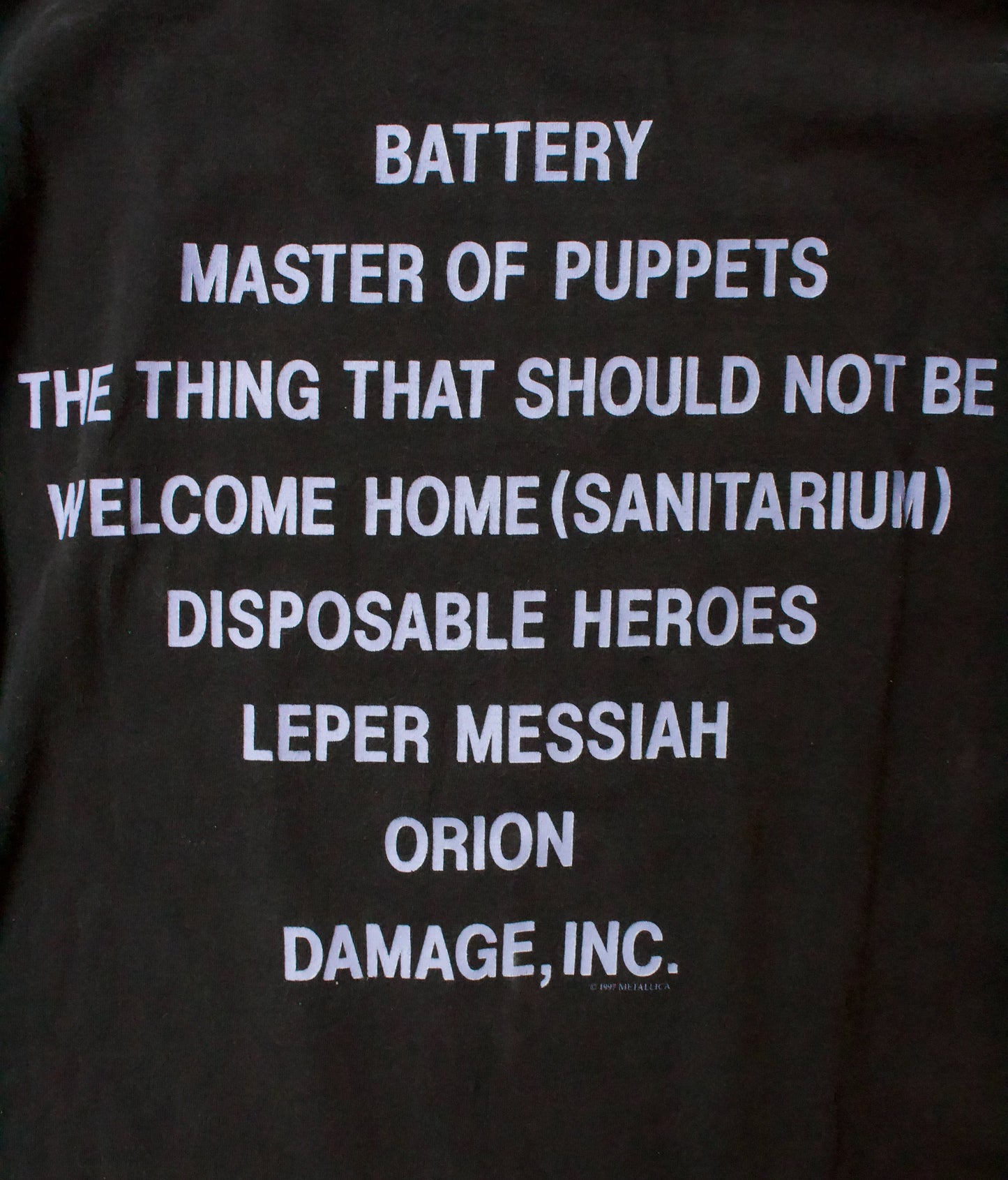 Vintage 1997 Metallica “Master Of Puppets” Tour Band-T-shirt