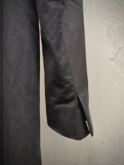 Carol Christian Poell SS00 Charcoal Grey Open-front Long Blazer
