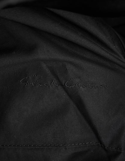 Rick Owens AW13 "PLINTH" High Neck Intarsia Calf Leather Jacket